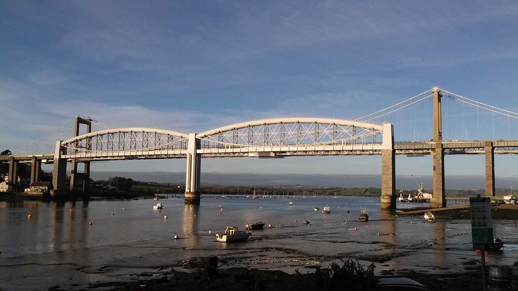 View of the Tamar bridges from St Budeaux